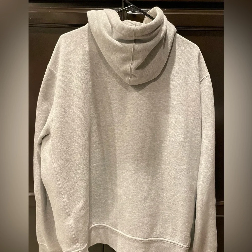 Ralph Lauren Light Gray Full-Zip Hoodie with Red Pony - Picture 4 of 4
